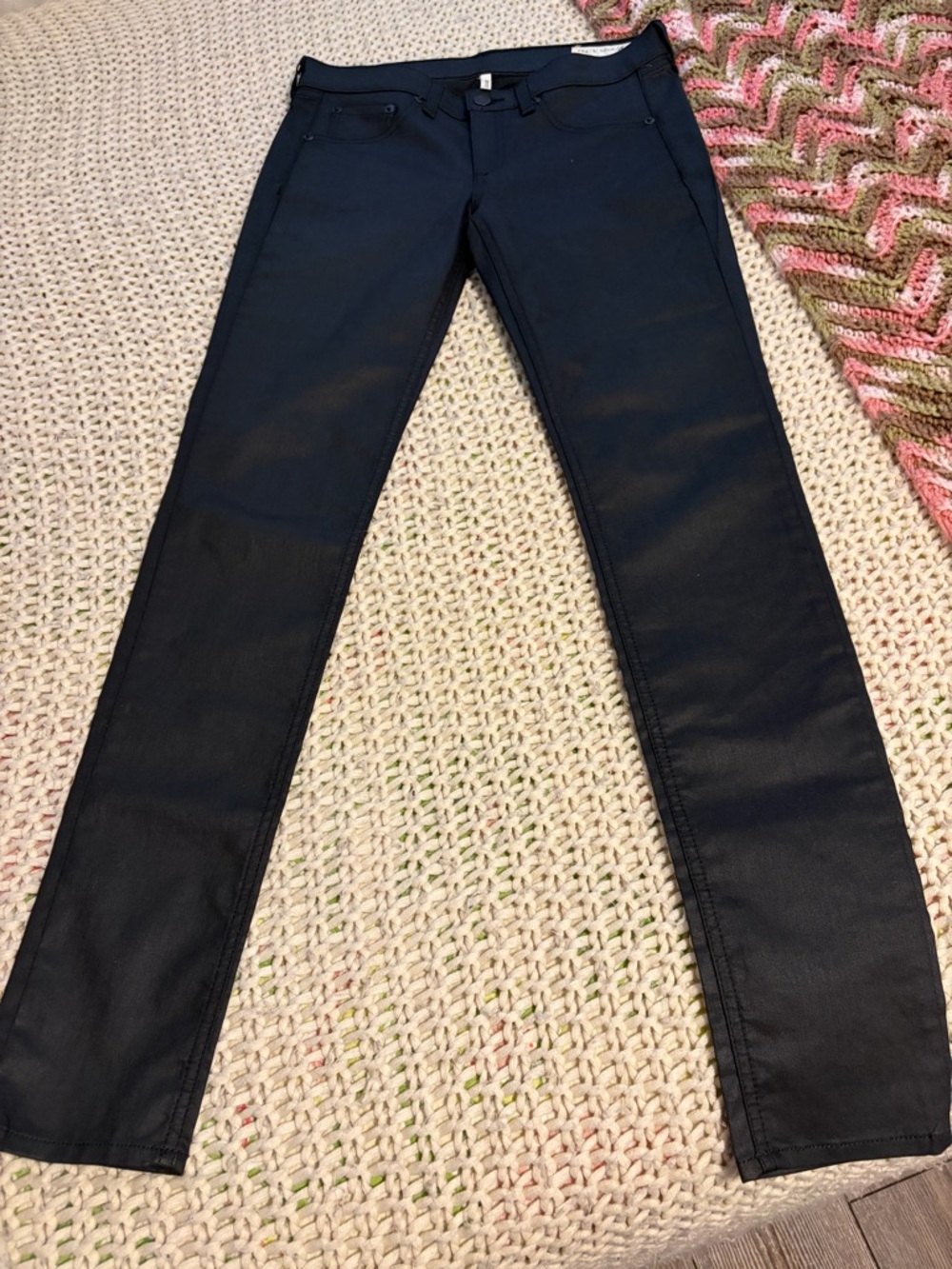 rag & bone Women's Straight Leg Jeans in Black #W15031585